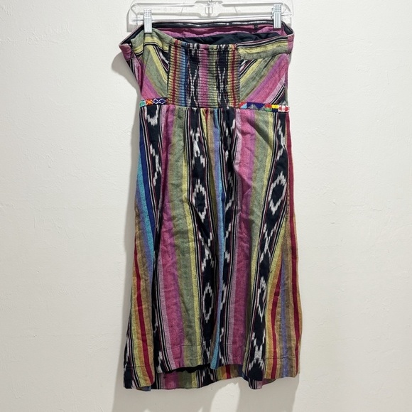 EDMÉ & ESYLLTE ANTHROPOLOGIE Women’s Strapless Beaded Waist PUEBLO Dress Size 4 - Picture 8 of 12